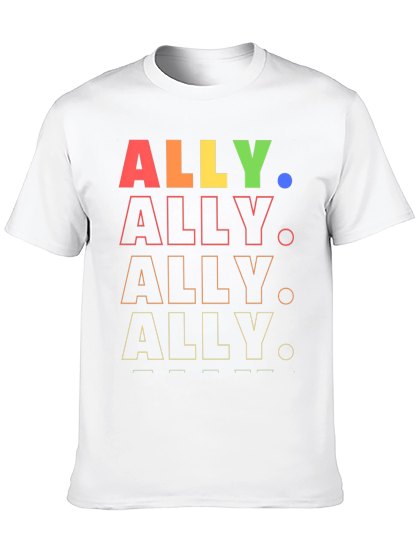 ALLY Pride Rainbow Graphic Tee