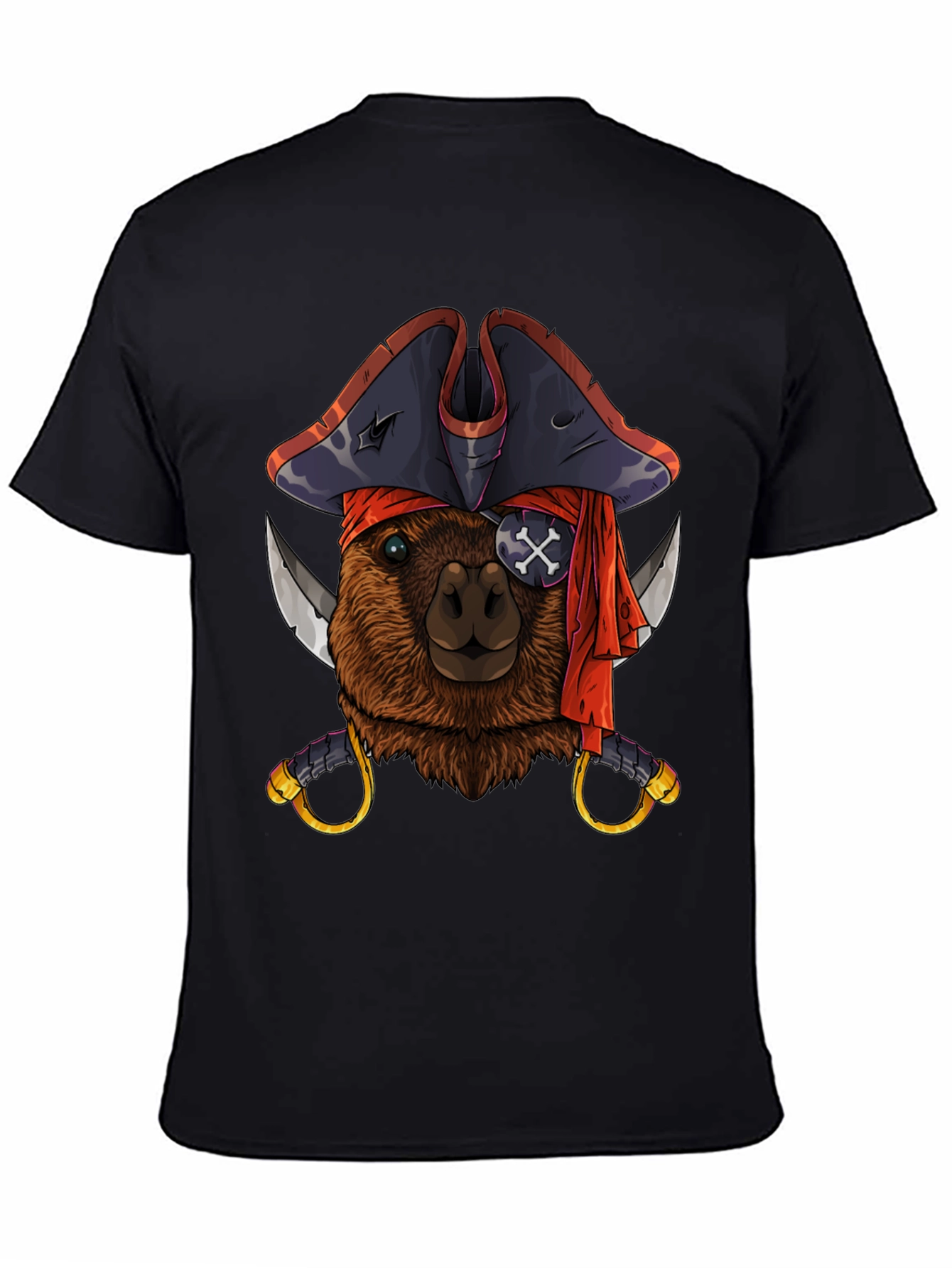 Pirate Capybara Graphic T-Shirt - Soft Cotton Tee