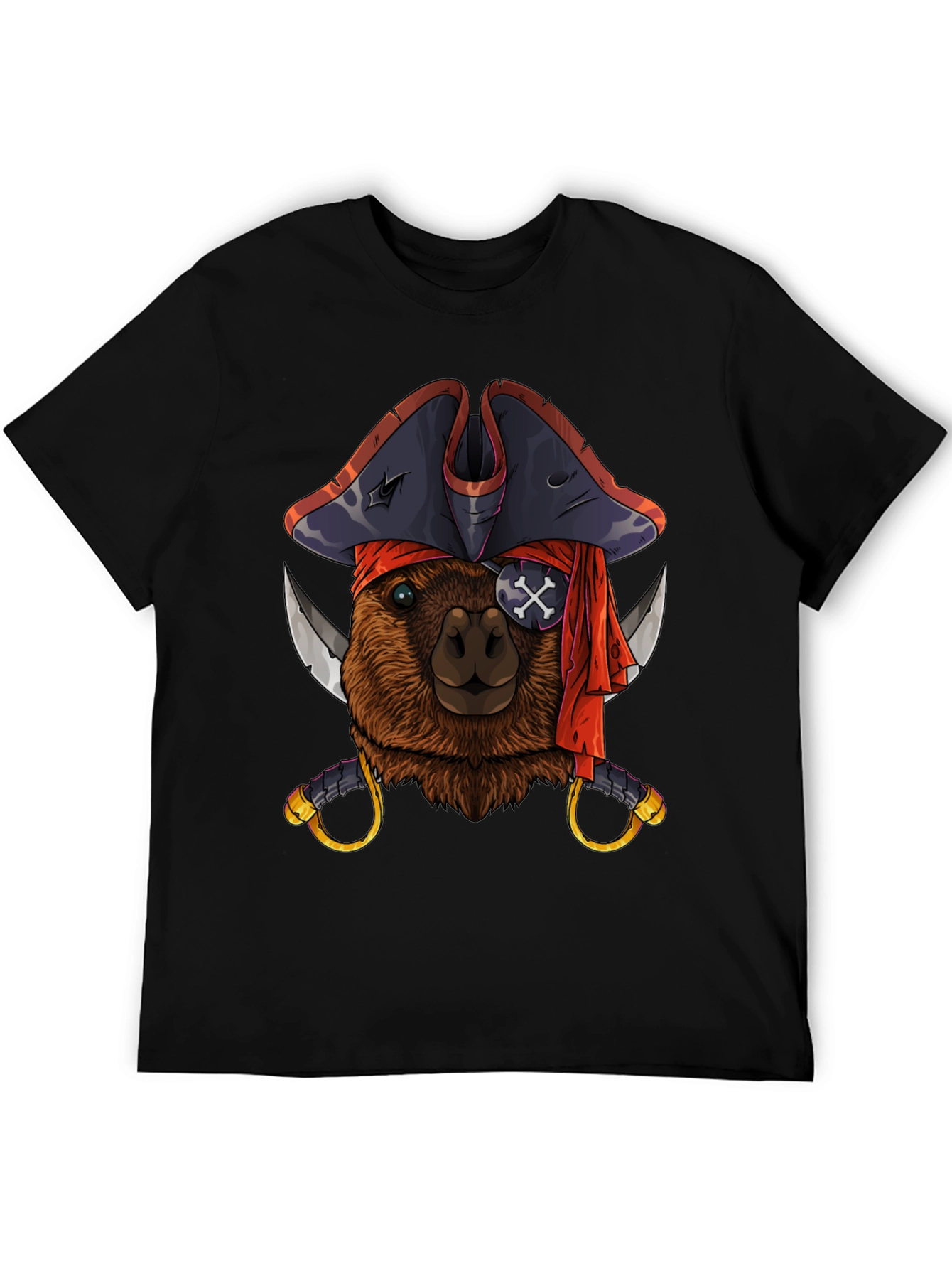 Pirate Capybara Graphic T-Shirt - Soft Cotton Tee