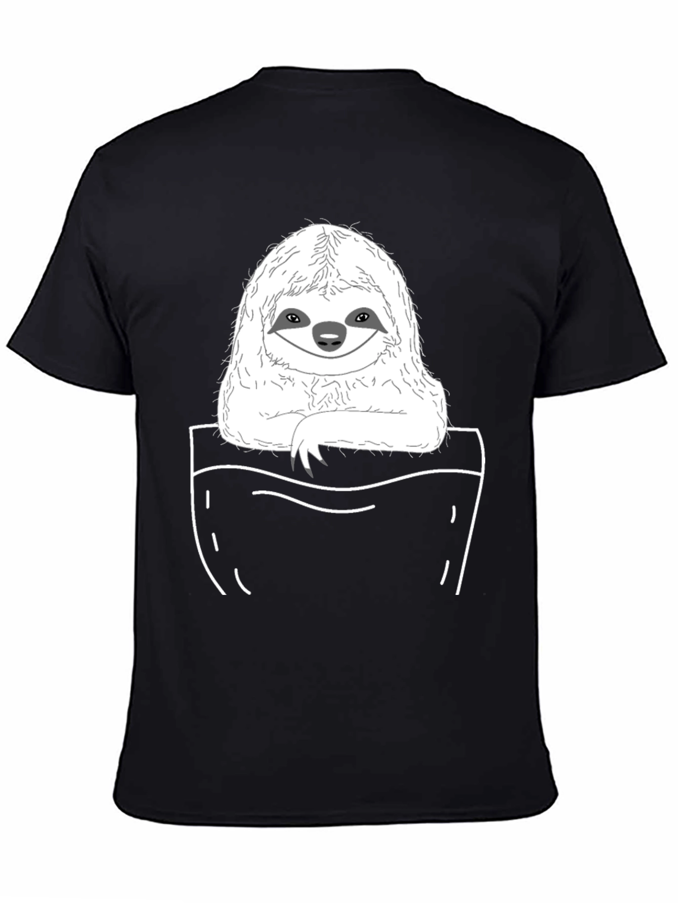Sloth Pocket T-Shirt - Cute & Comfy
