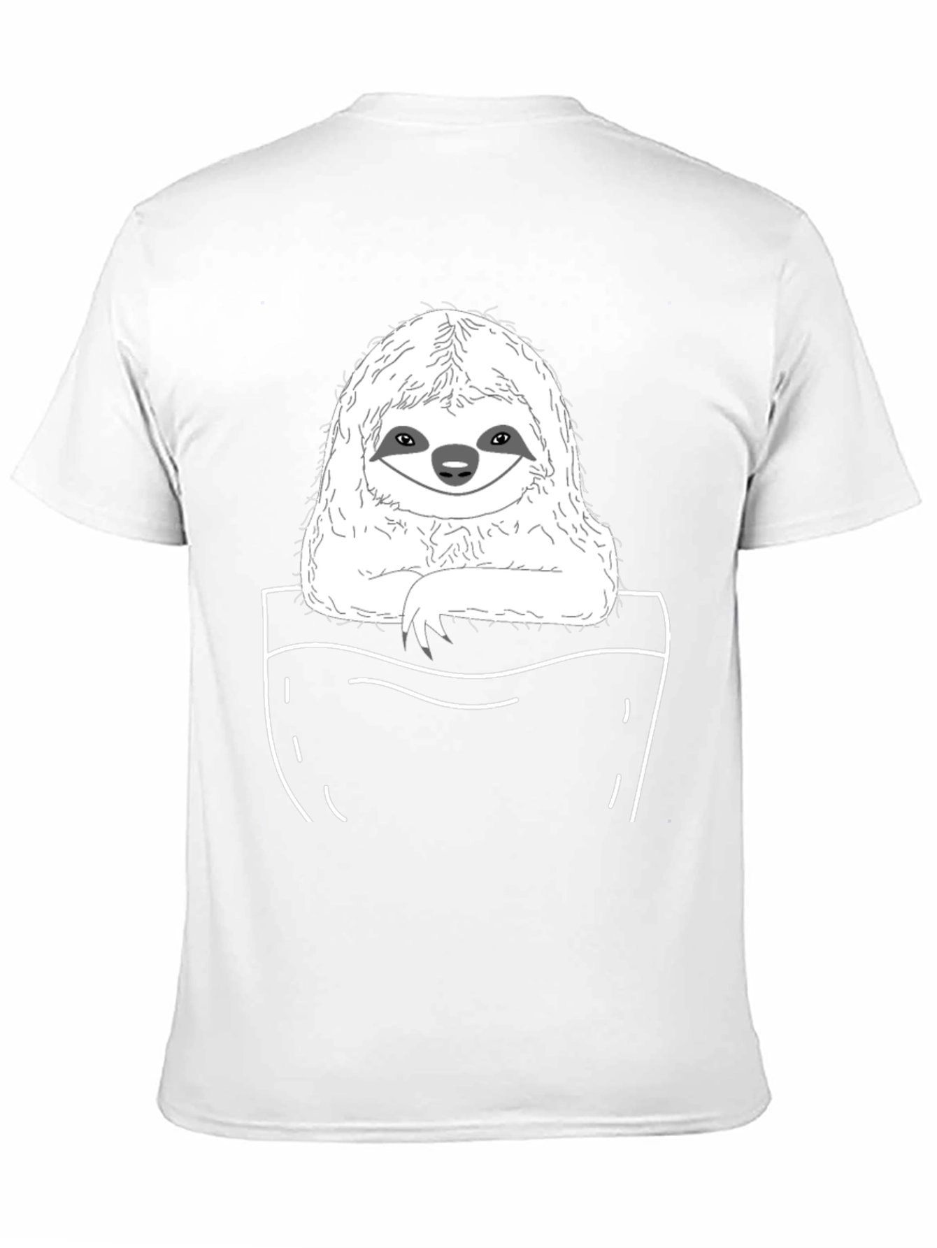 Sloth Pocket T-Shirt - Cute & Comfy