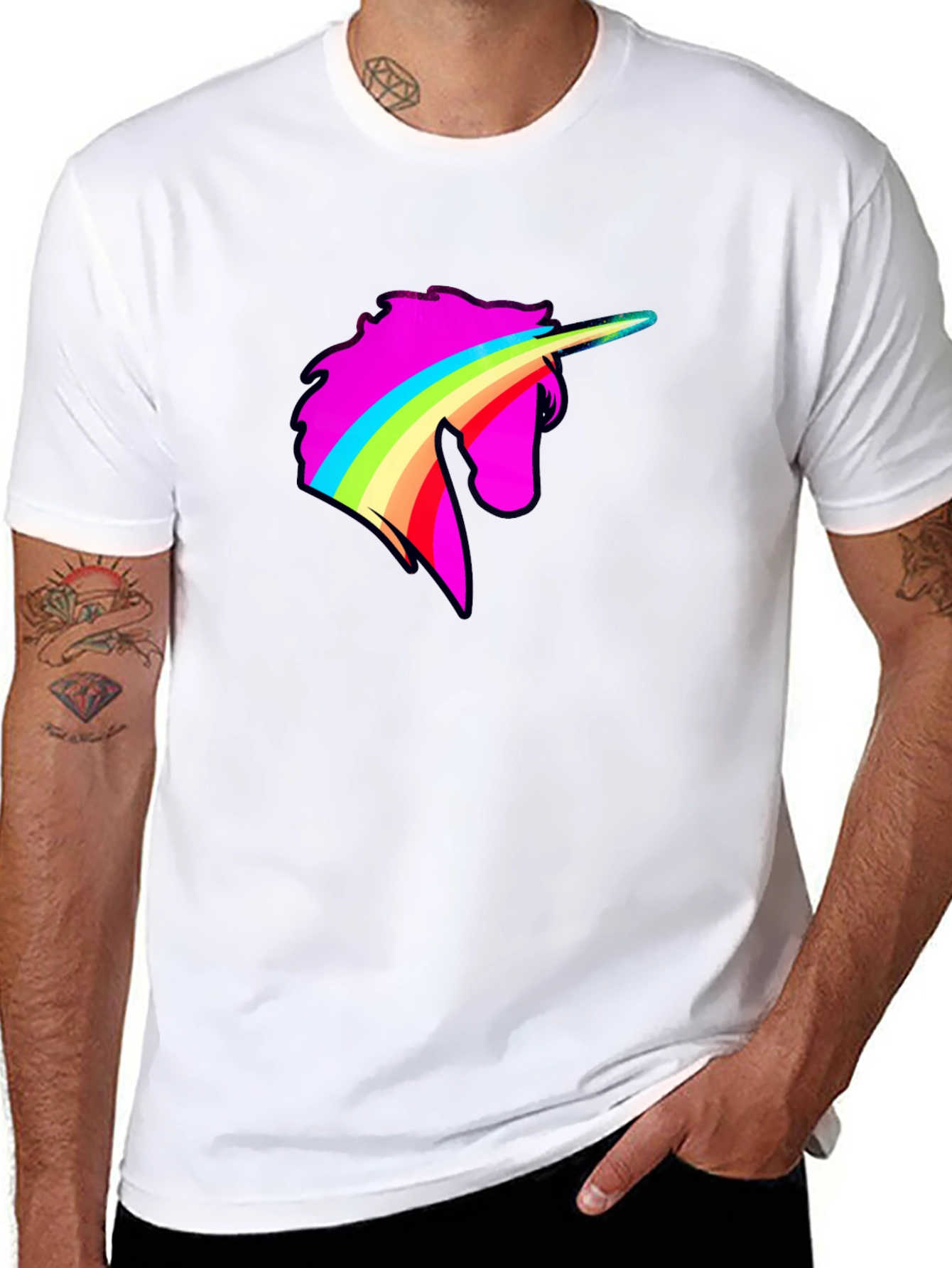 Rainbow Unicorn Graphic Tee