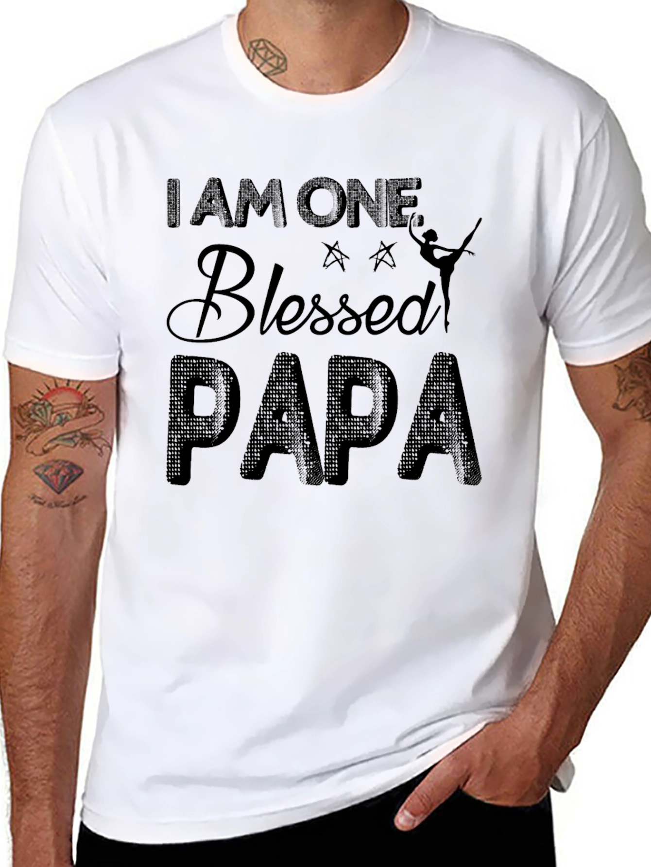 Blessed Papa T-Shirt - Fathers Day Gift