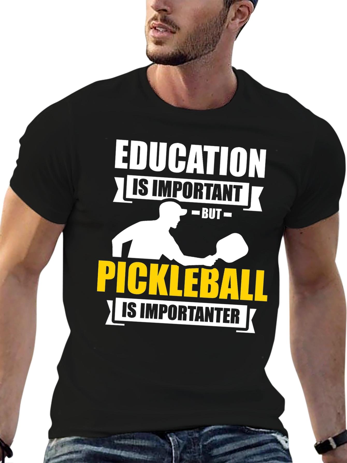 Education vs Pickleball T-Shirt: Sporty & Fun!