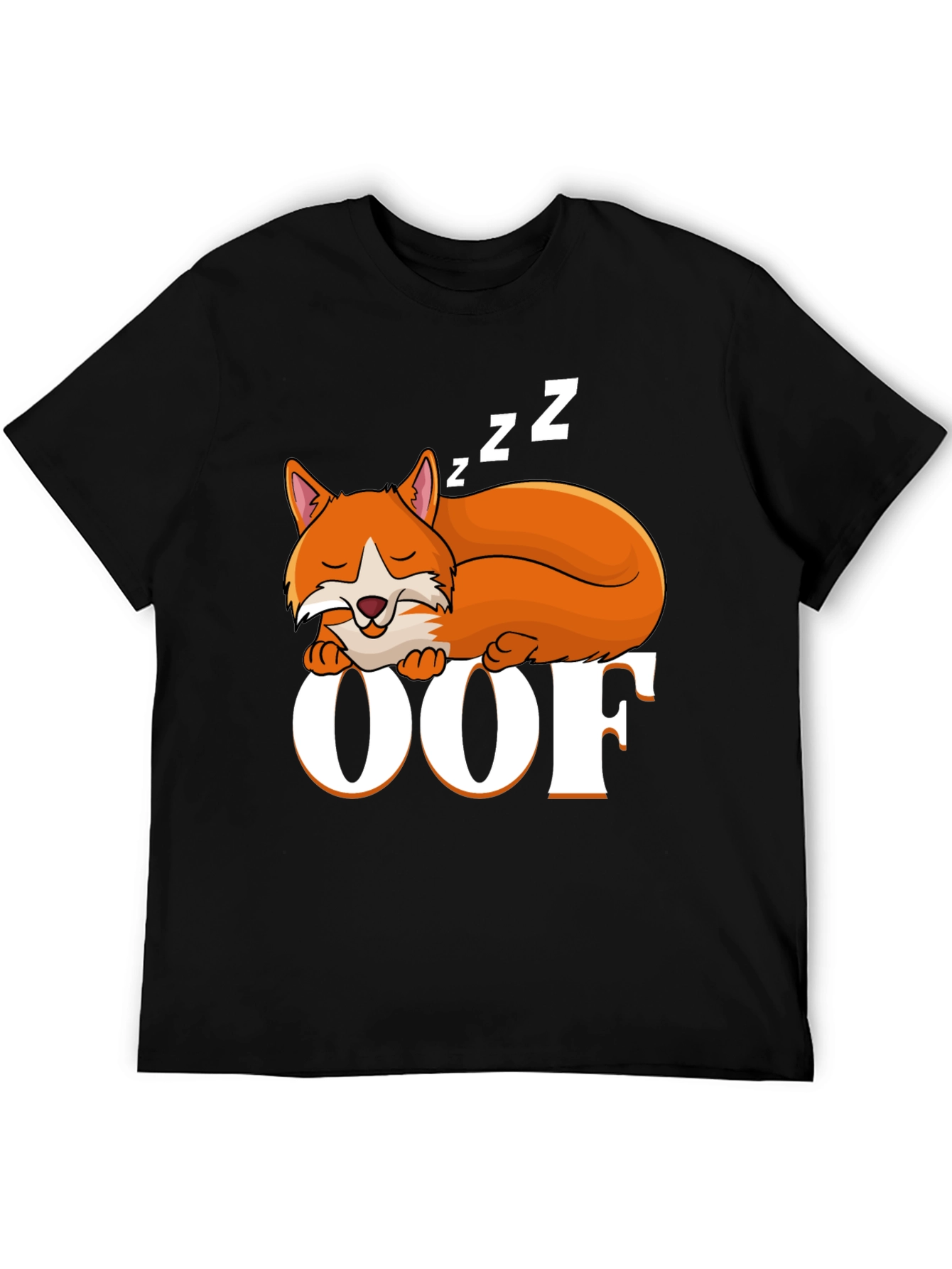 Sleeping Fox OOF Graphic T-Shirt