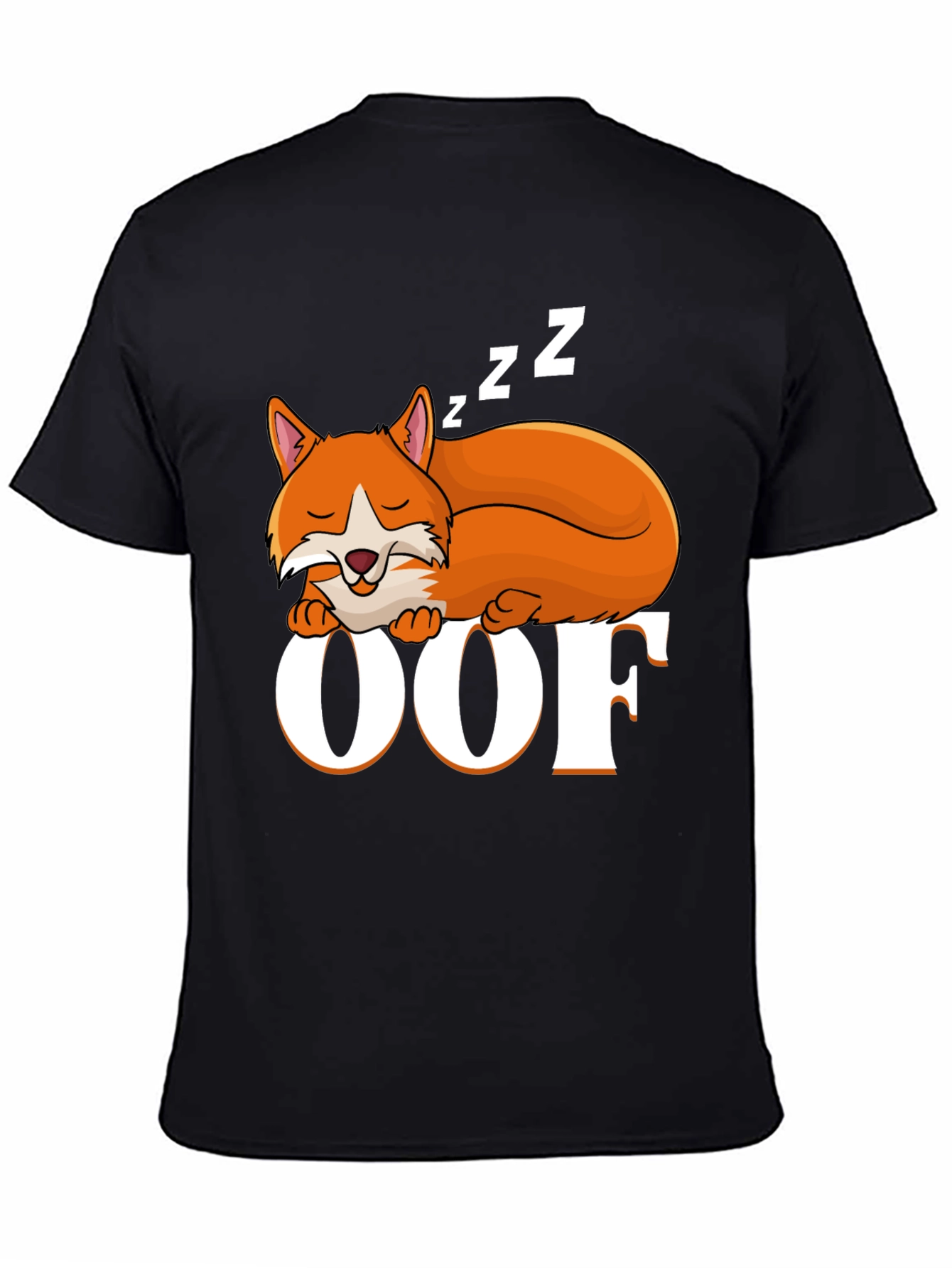 Sleeping Fox OOF Graphic T-Shirt