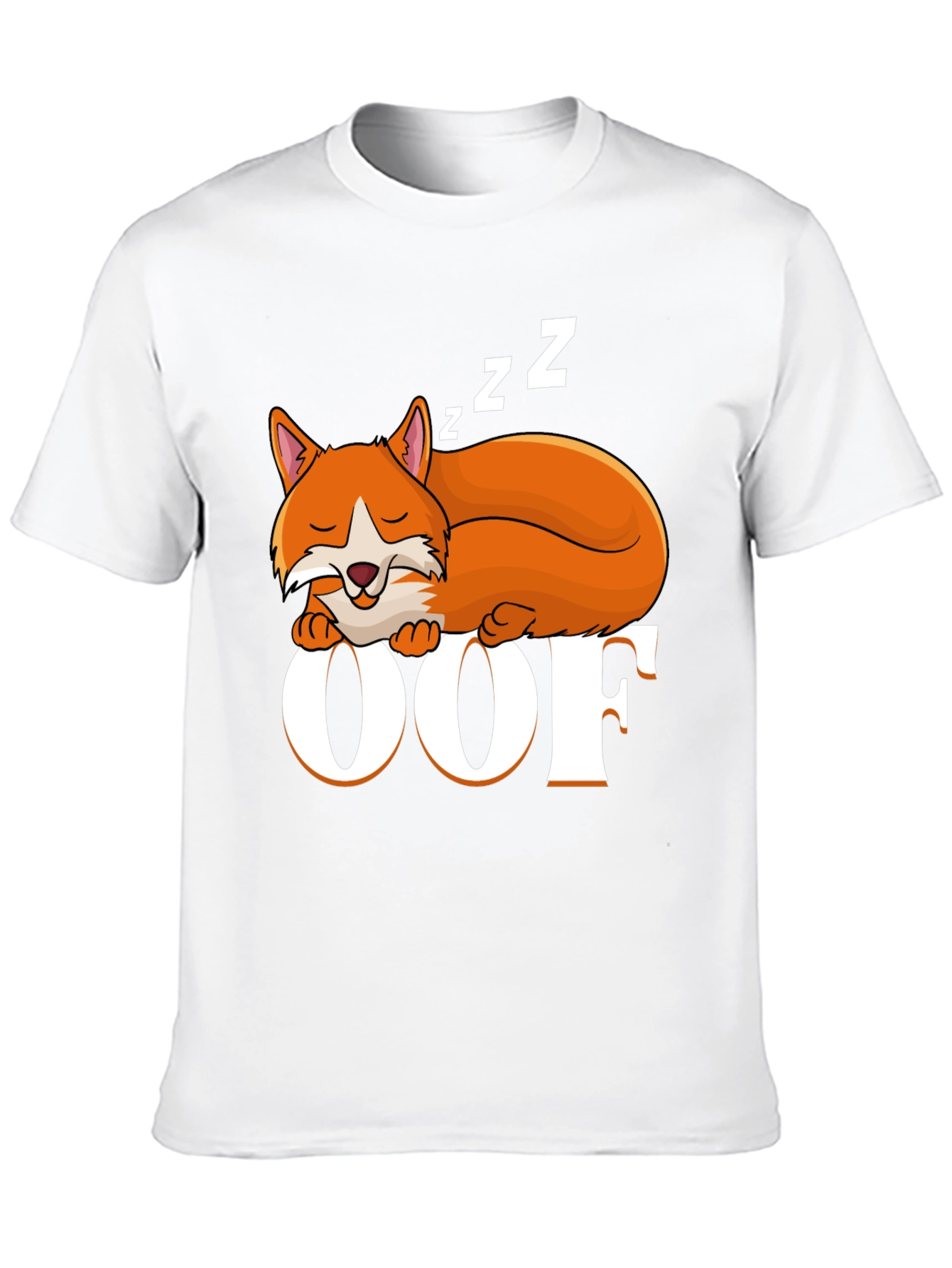 Sleeping Fox OOF Graphic T-Shirt