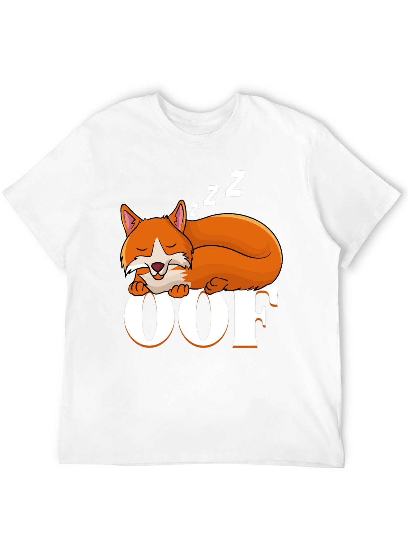 Sleeping Fox OOF Graphic T-Shirt