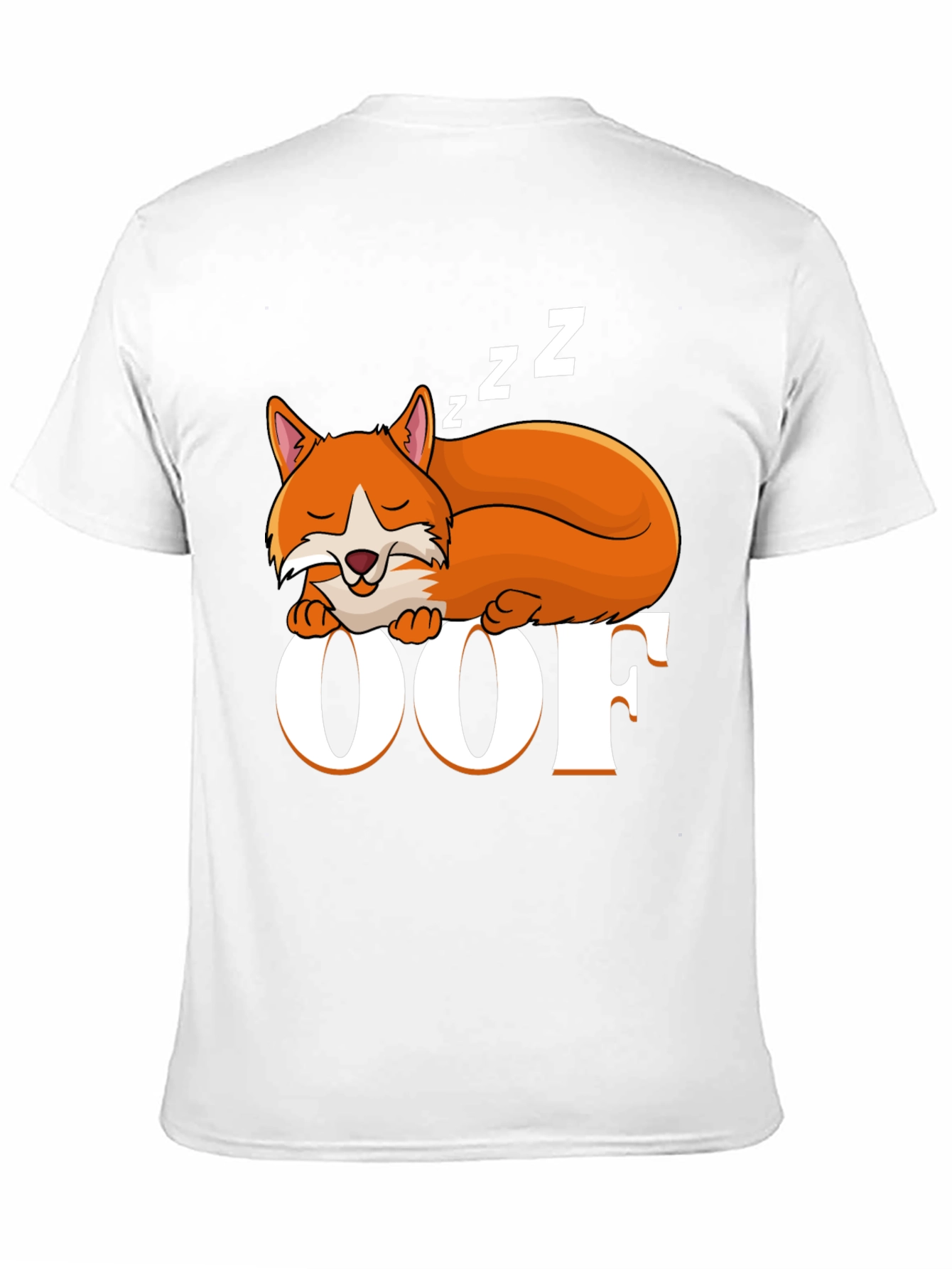 Sleeping Fox OOF Graphic T-Shirt