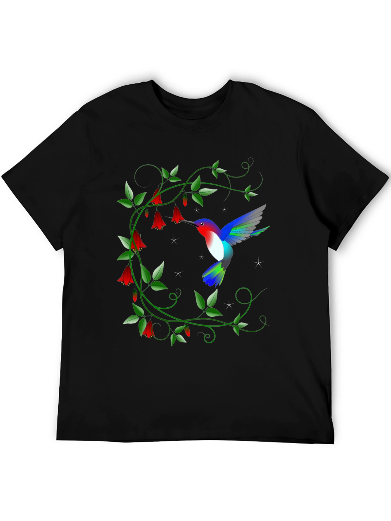 Hummingbird Floral Graphic Tee