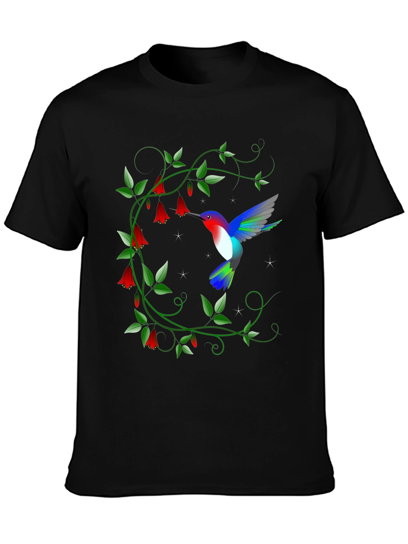 Hummingbird Floral Graphic Tee
