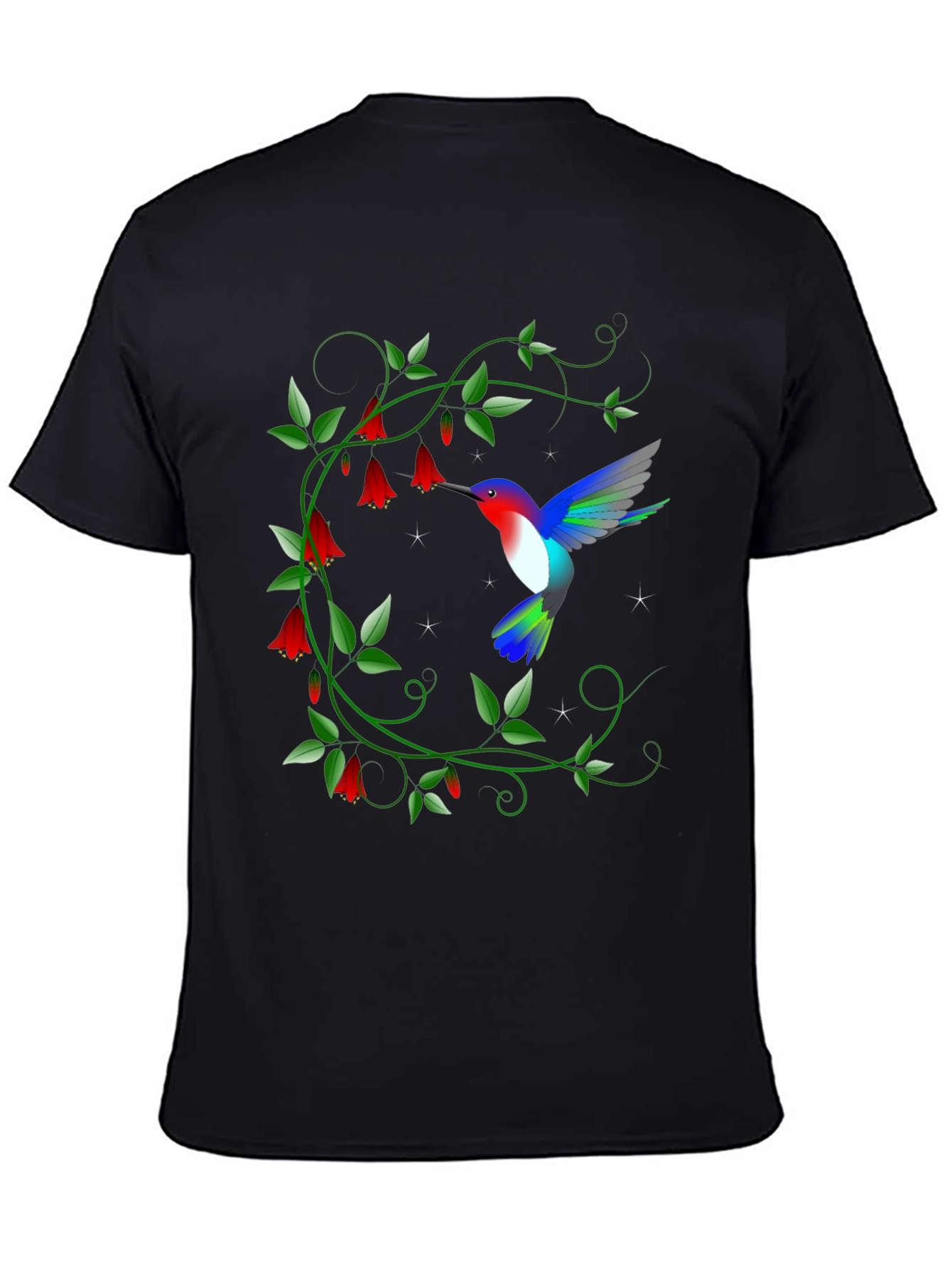 Hummingbird Floral Graphic Tee
