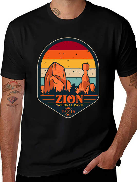 Zion National Park Retro Graphic T-Shirt