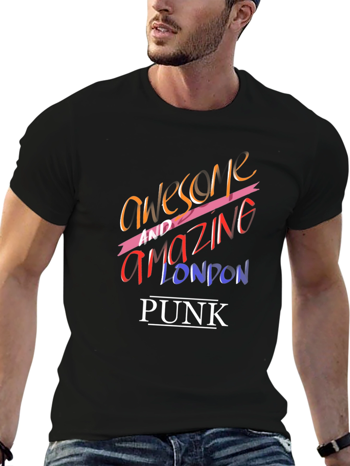 Awesome & Amazing London Punk Graphic Tee