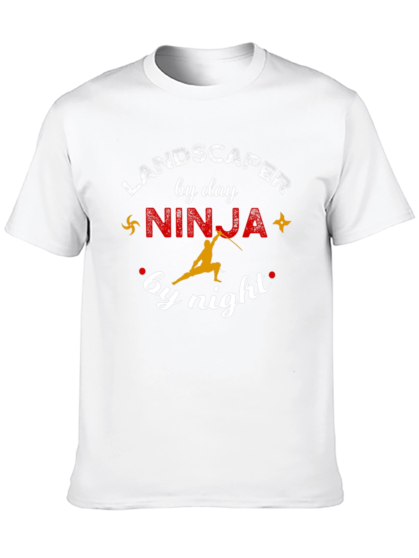 Landscaper by Day Ninja by Night Graphic T-Shirt