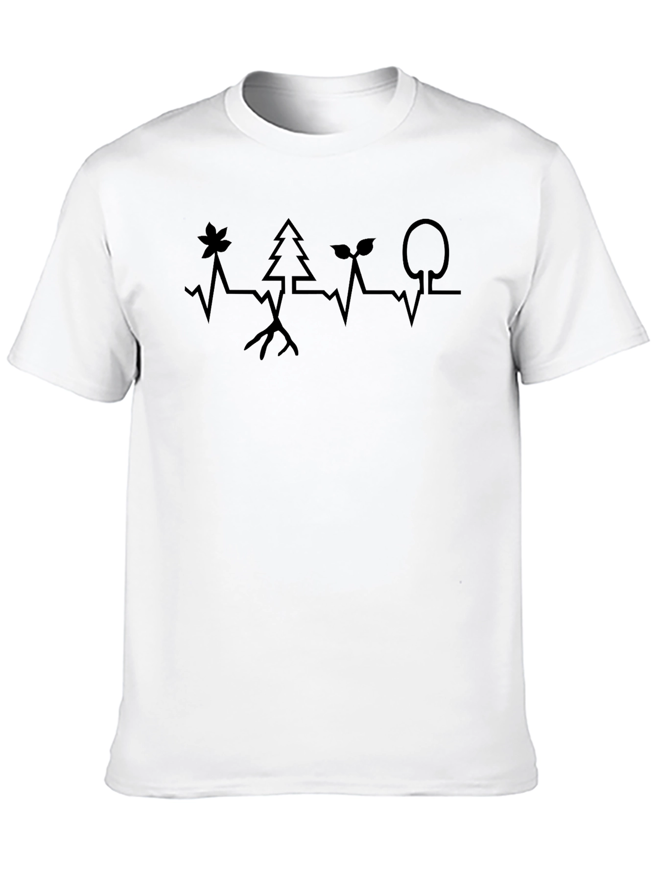 Natures Pulse Black T-Shirt - Eco-Friendly Design