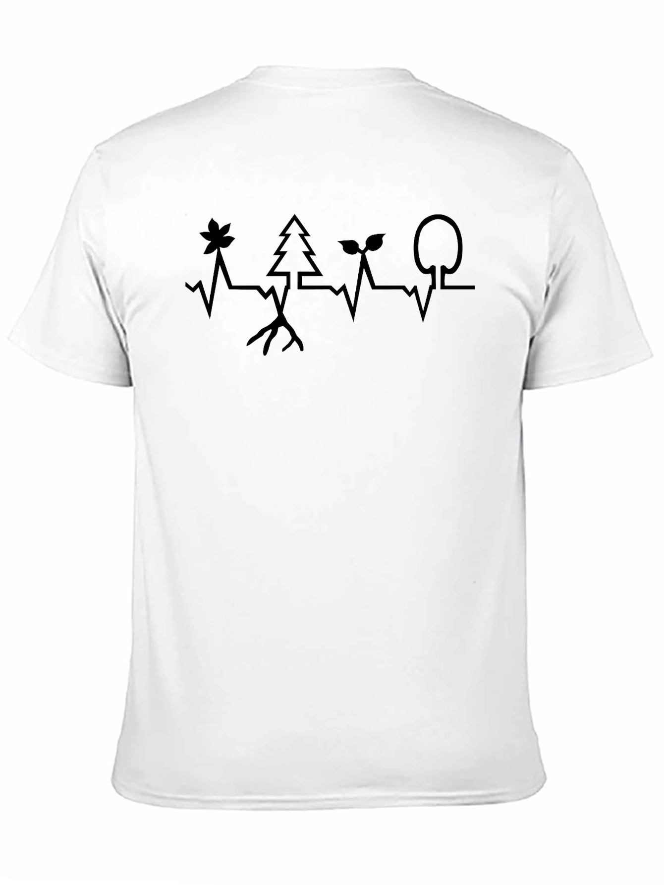 Natures Pulse Black T-Shirt - Eco-Friendly Design