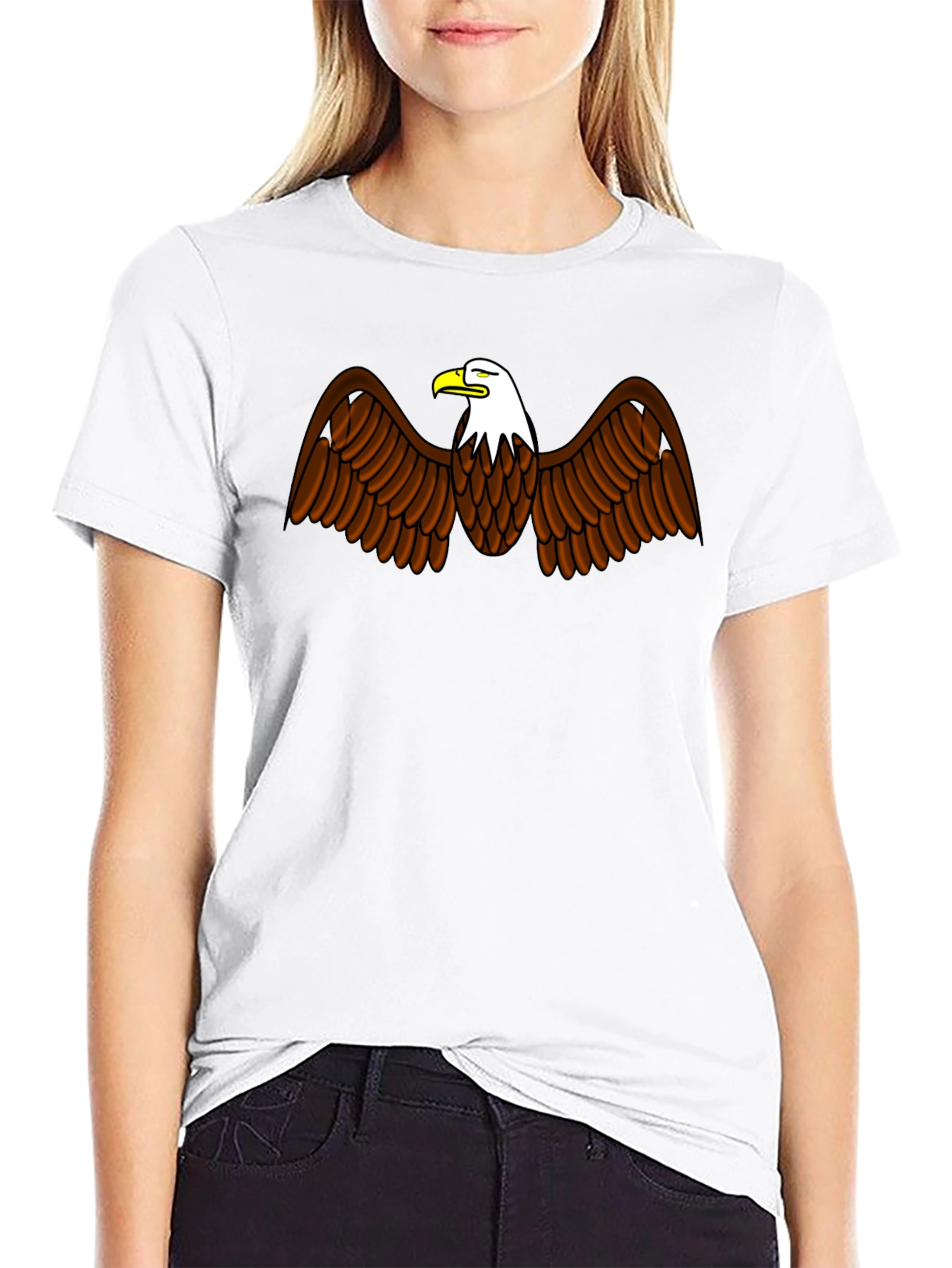 Bald Eagle Graphic Black T-Shirt