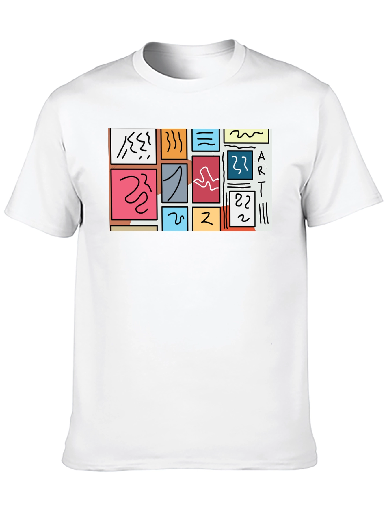Abstract Art T-Shirt Modern Graphic Tee