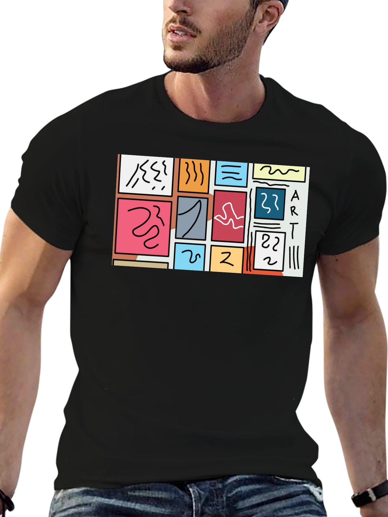 Abstract Art T-Shirt Modern Graphic Tee