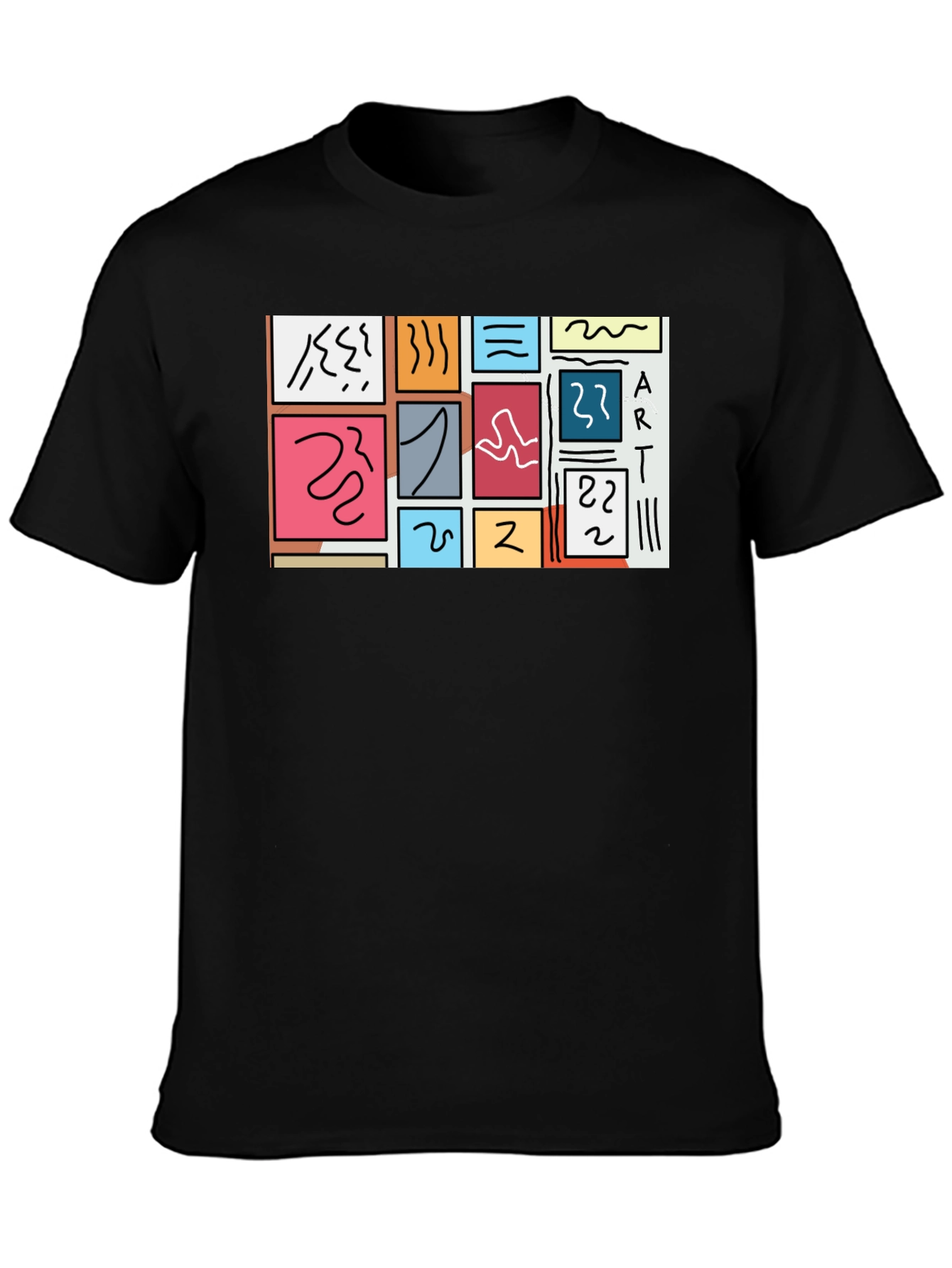 Abstract Art T-Shirt Modern Graphic Tee