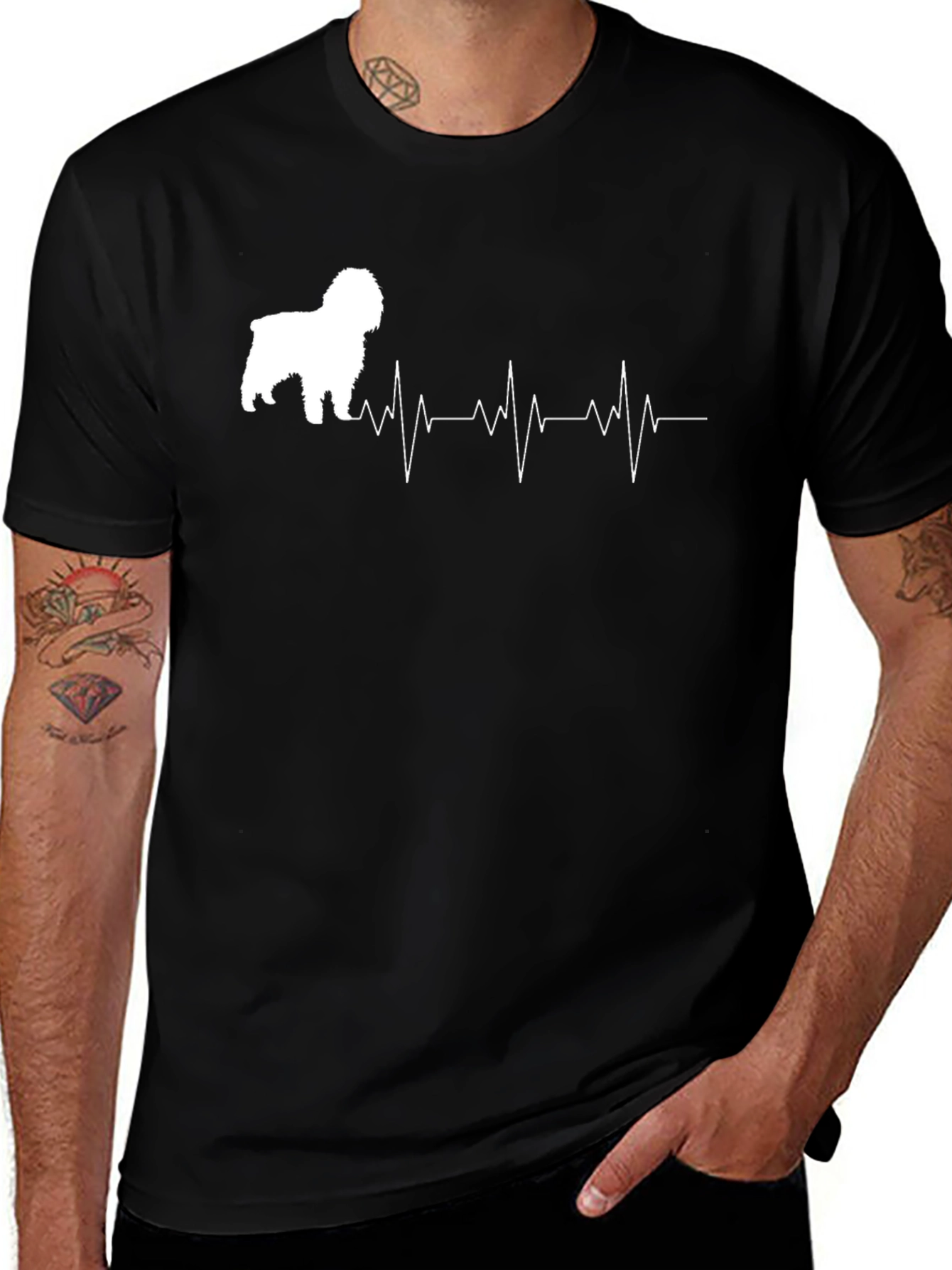 Dog Breed Heartbeat Graphic Tee