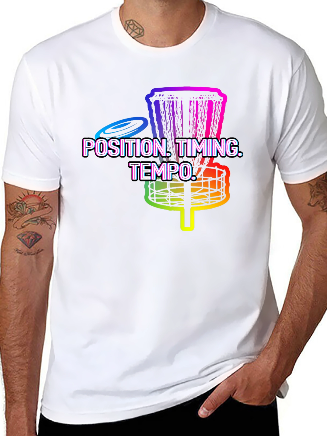 Position Timing Tempo Disc Golf T-Shirt