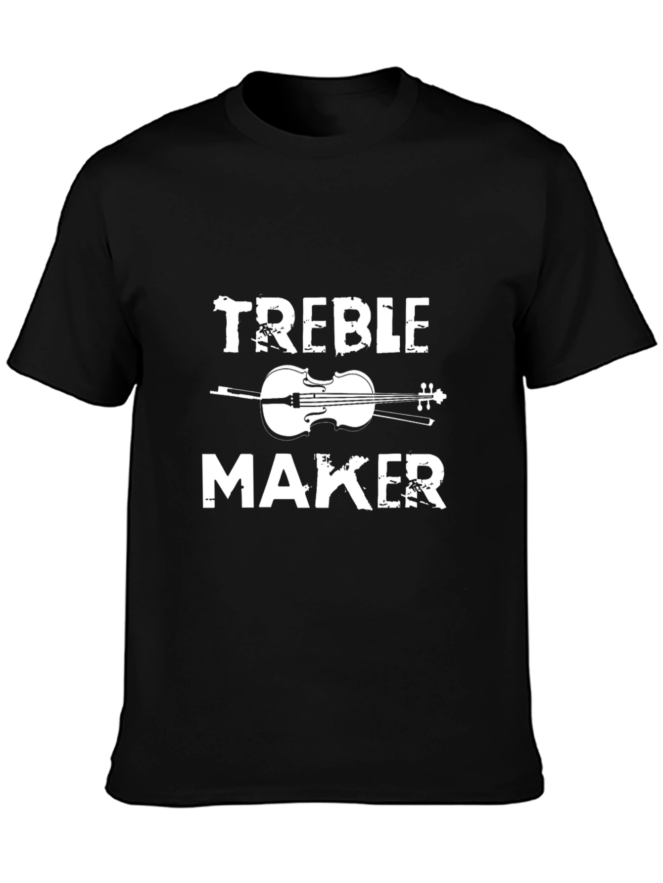 Treble Maker Black T-Shirt Music Humor