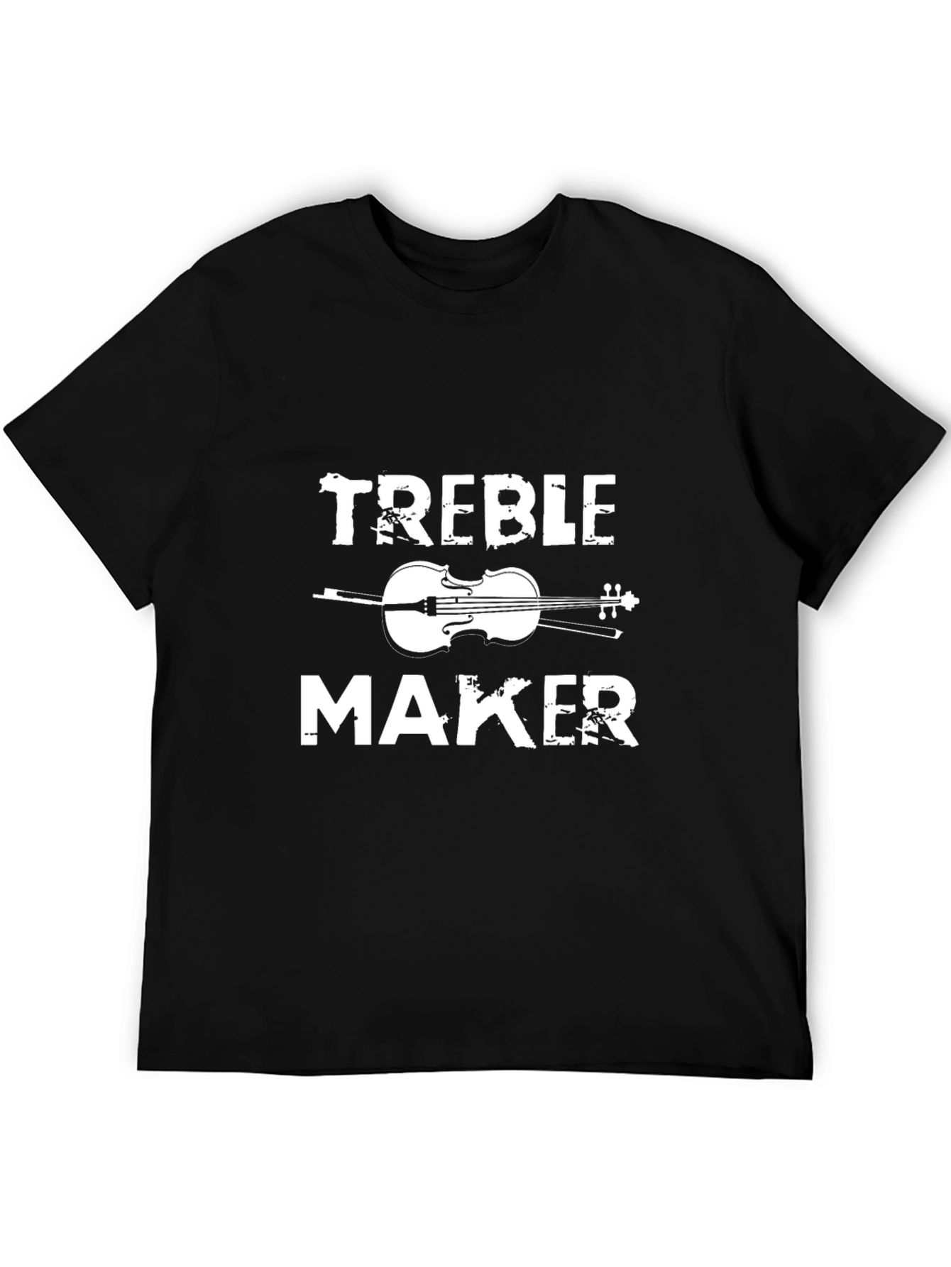 Treble Maker Black T-Shirt Music Humor