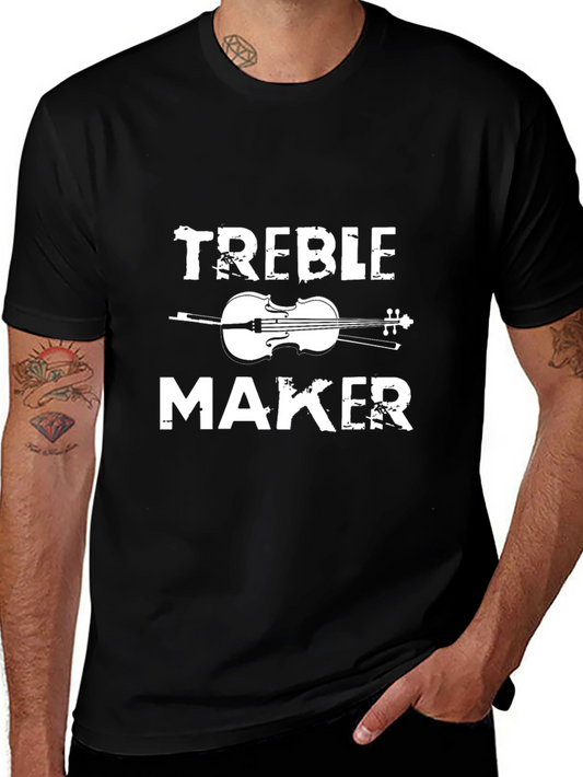 Treble Maker Black T-Shirt Music Humor