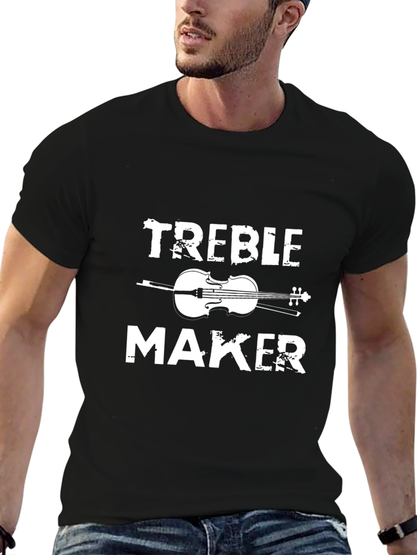 Treble Maker Black T-Shirt Music Humor