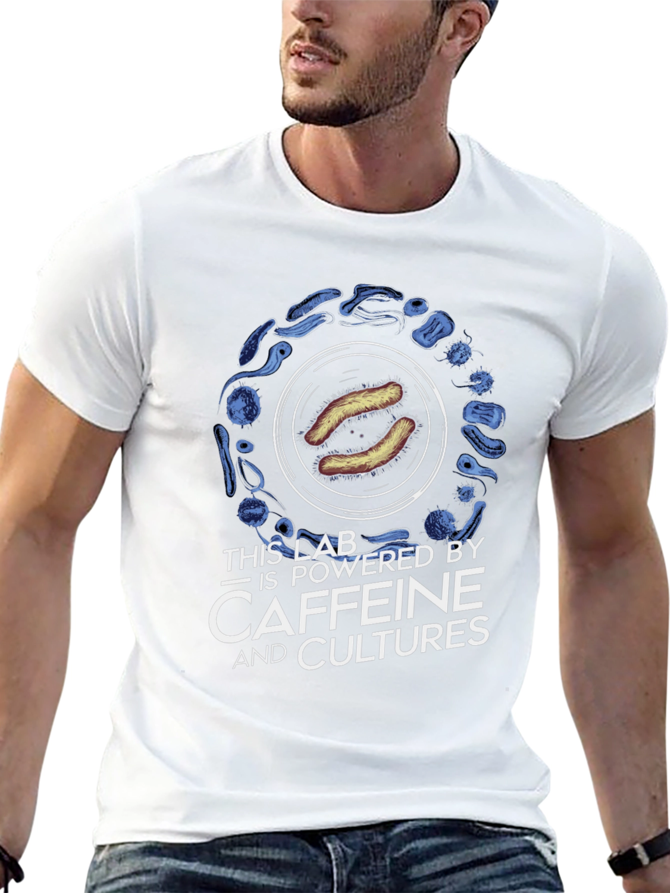 Caffeine & Cultures Science T-Shirt