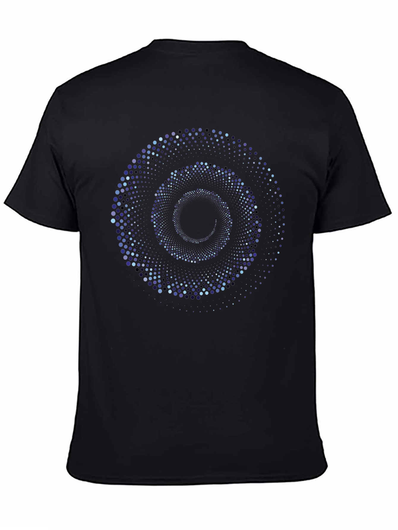 Abstract Spiral Dot Matrix Graphic Tee