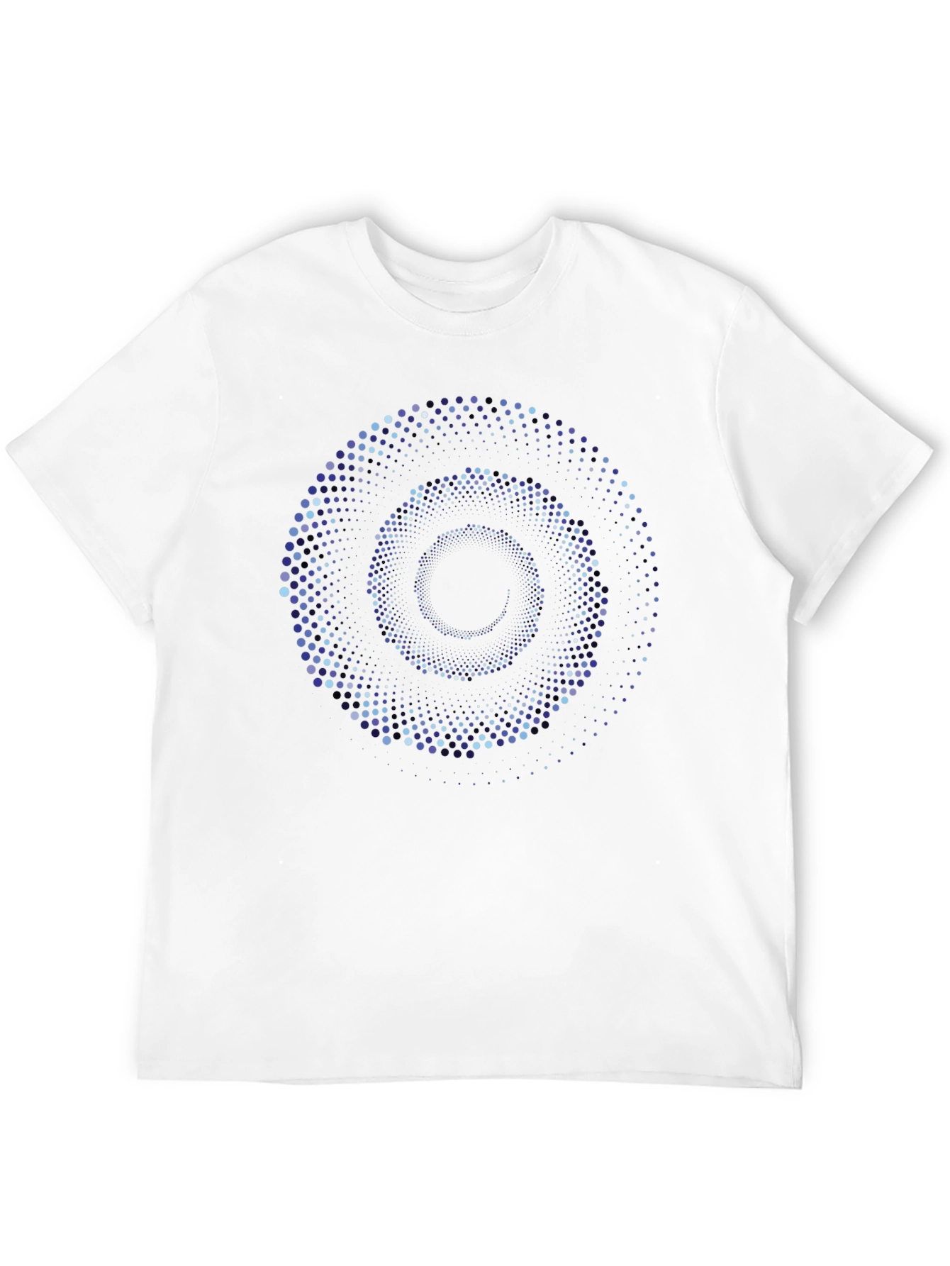 Abstract Spiral Dot Matrix Graphic Tee