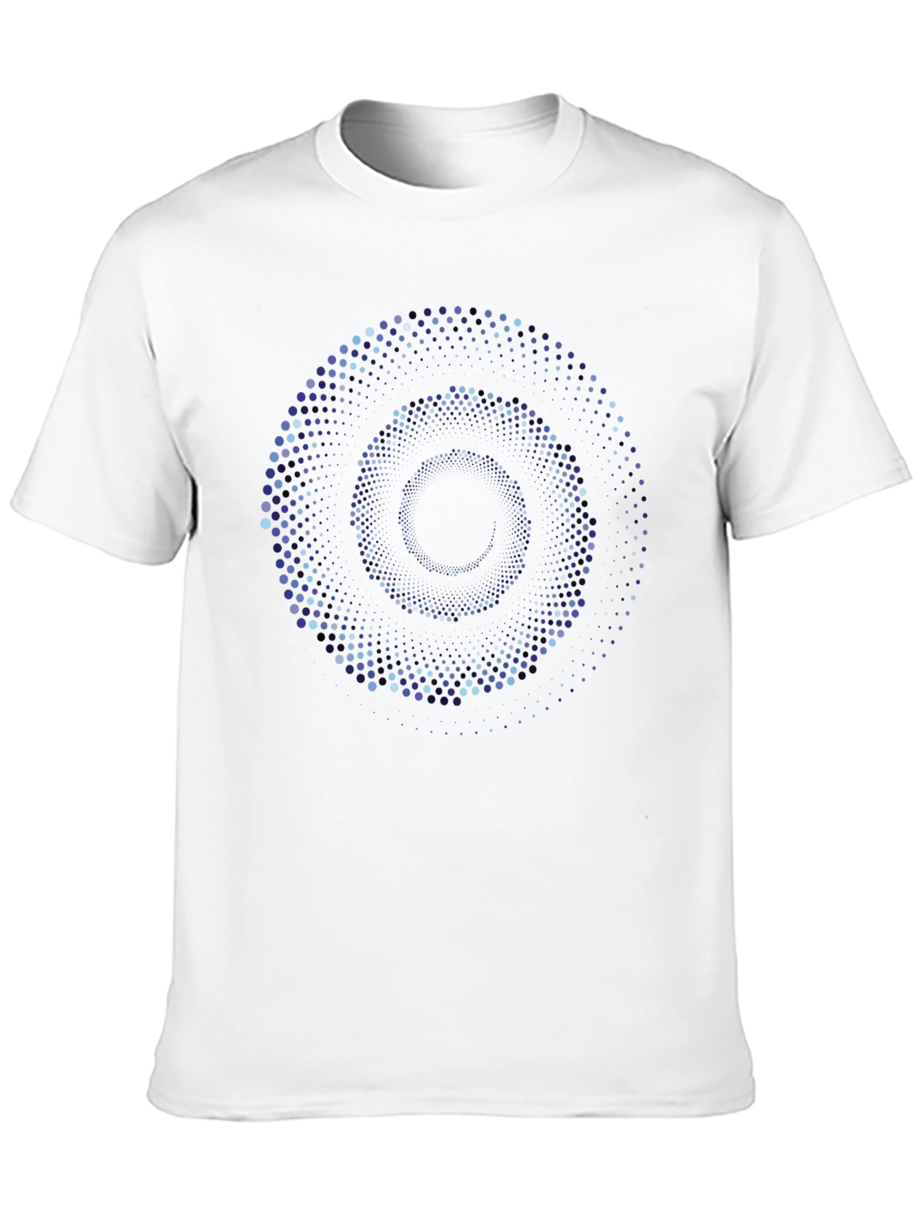 Abstract Spiral Dot Matrix Graphic Tee