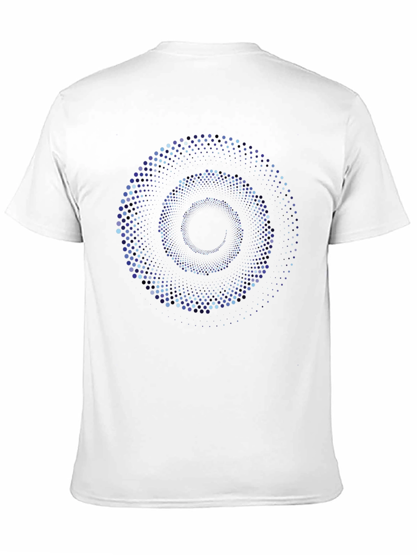 Abstract Spiral Dot Matrix Graphic Tee