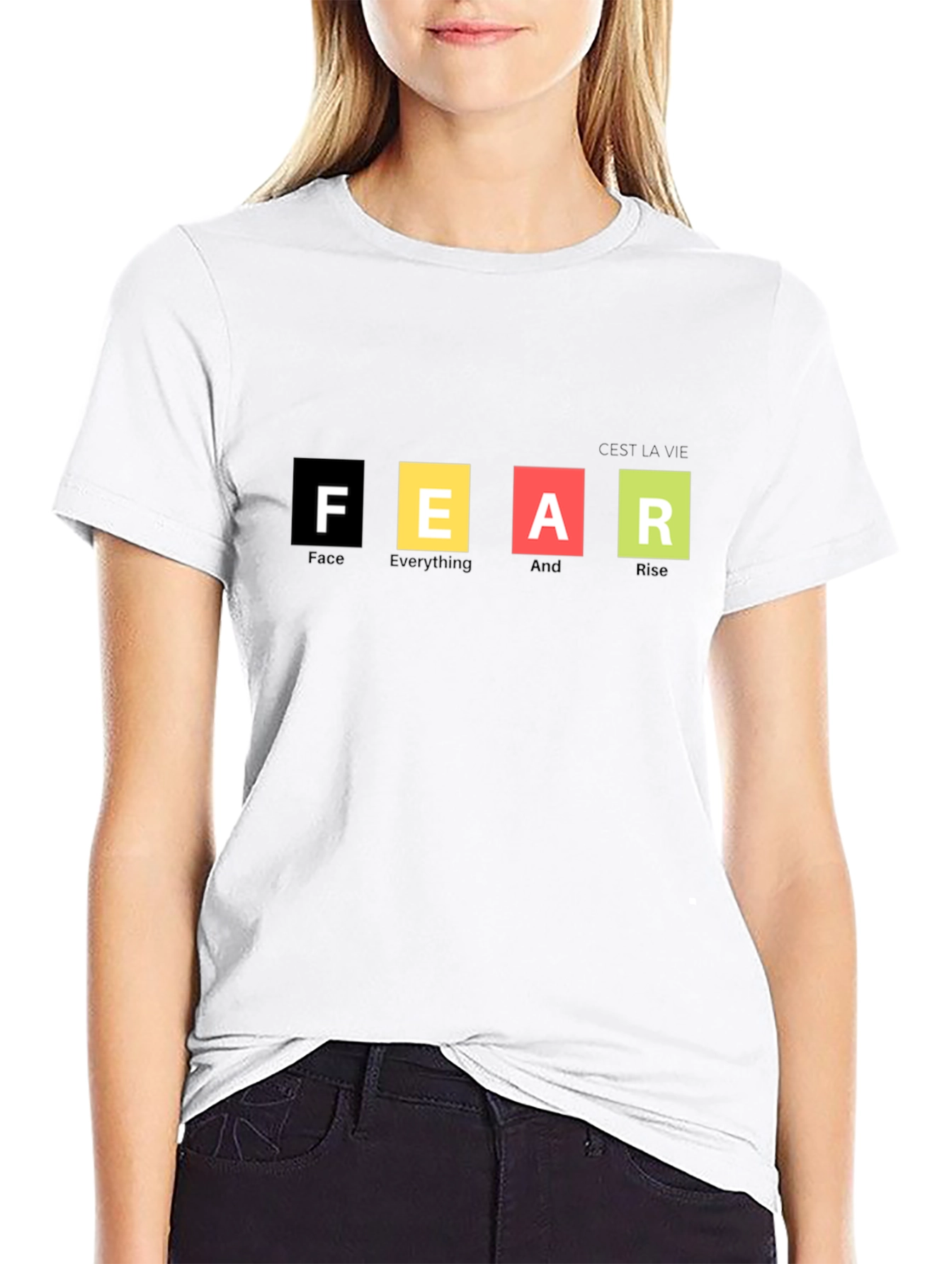 Motivational FEAR Graphic T-Shirt