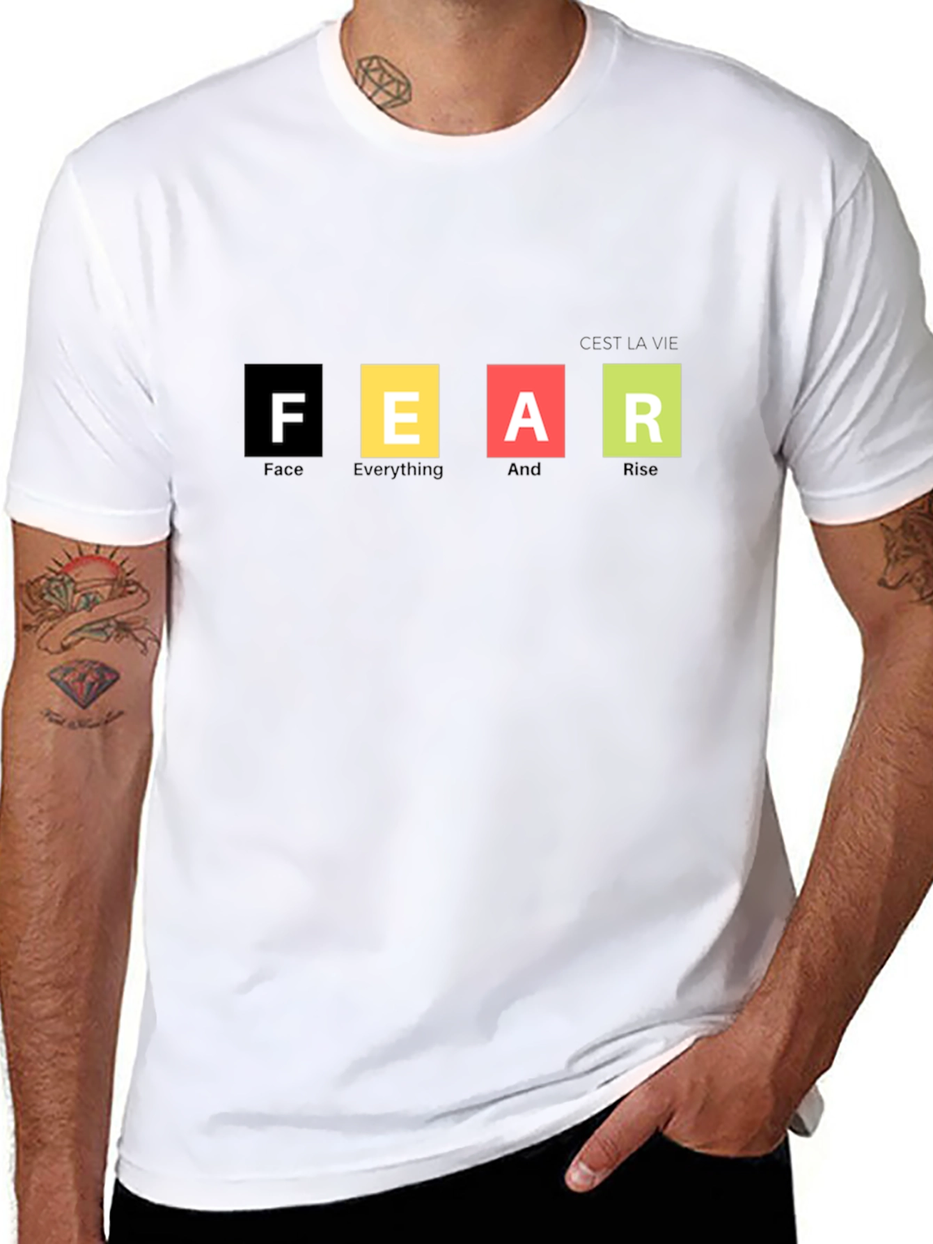 Motivational FEAR Graphic T-Shirt