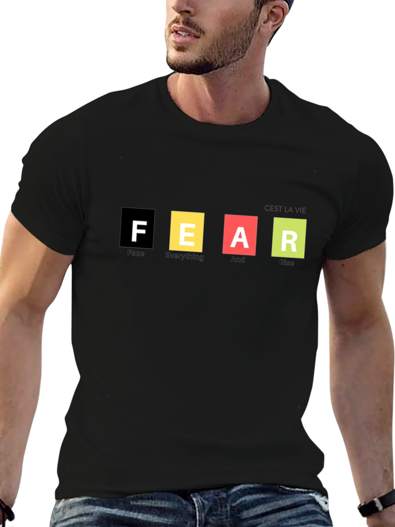 Motivational FEAR Graphic T-Shirt