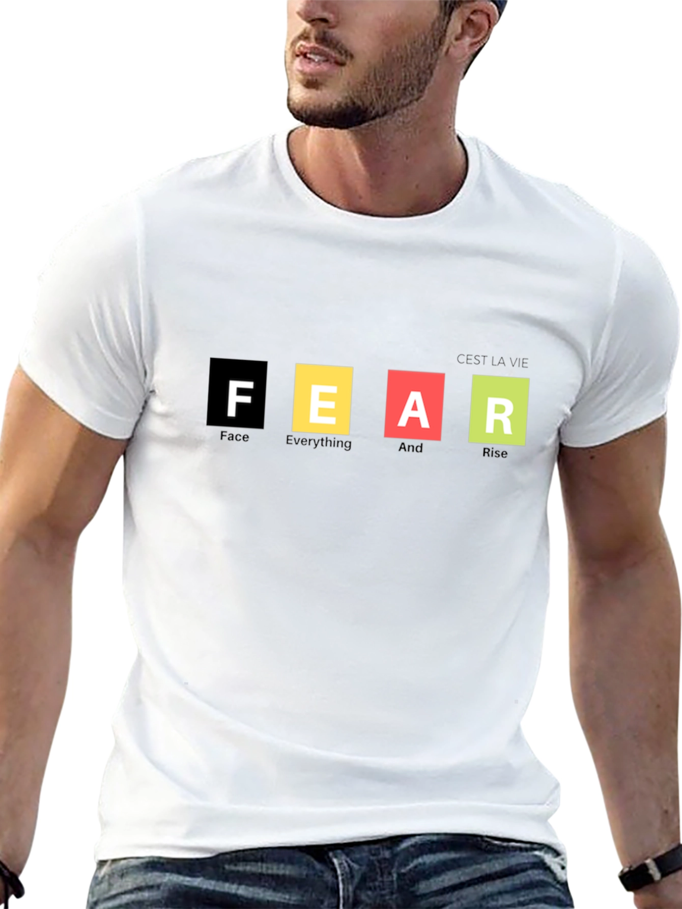 Motivational FEAR Graphic T-Shirt