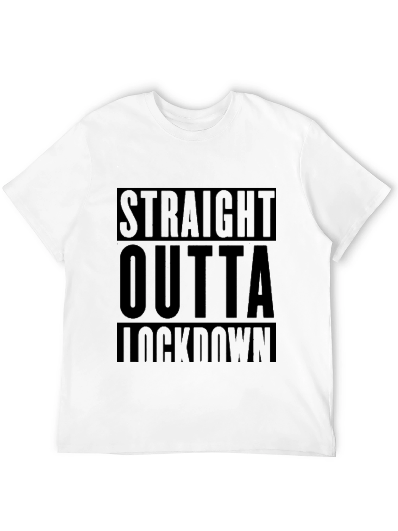 Straight Outta Lockdown Black T-Shirt