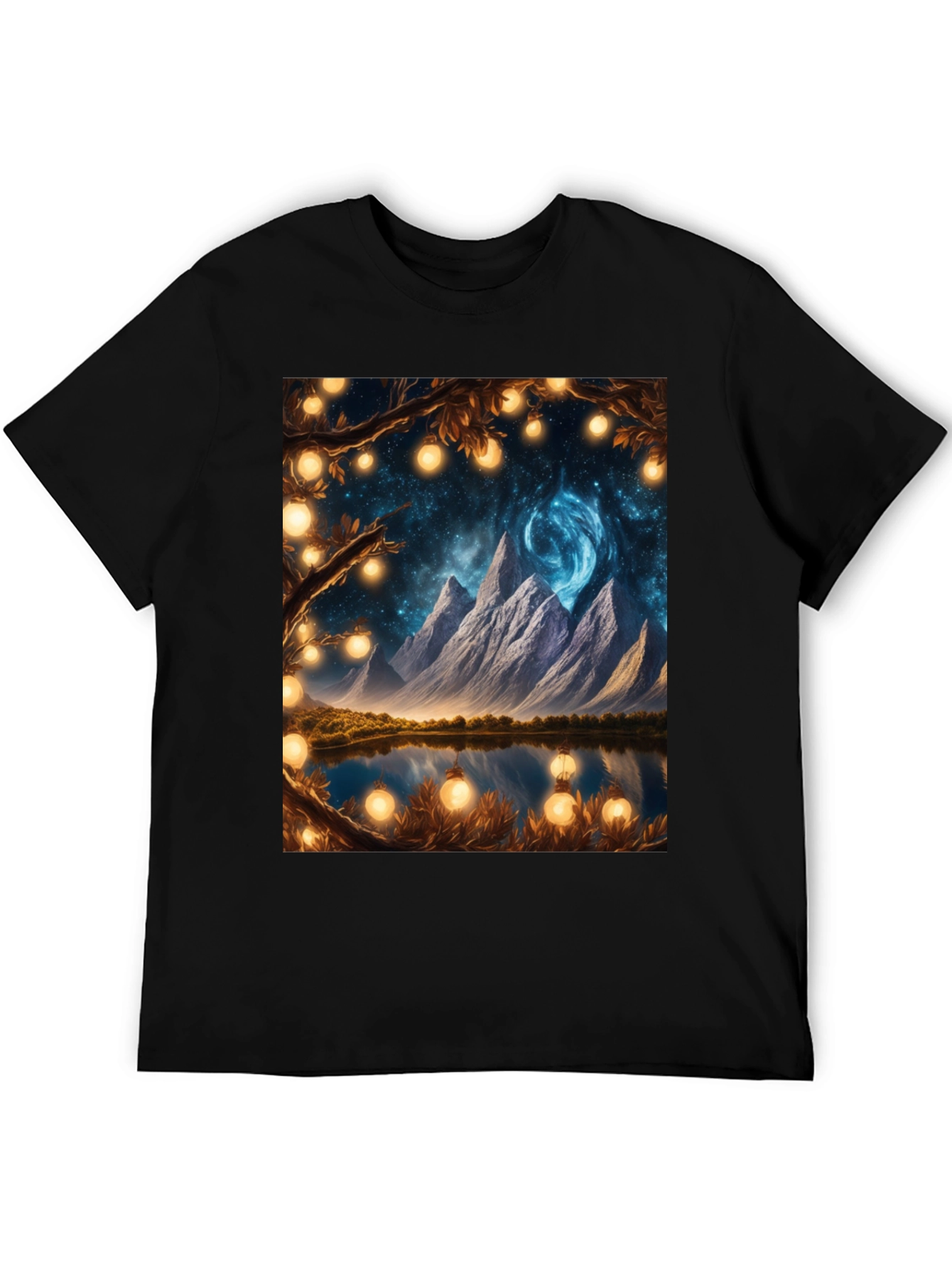 Fantasy Mountain Lake Graphic Tee