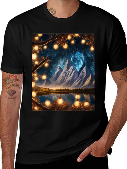 Fantasy Mountain Lake Graphic Tee