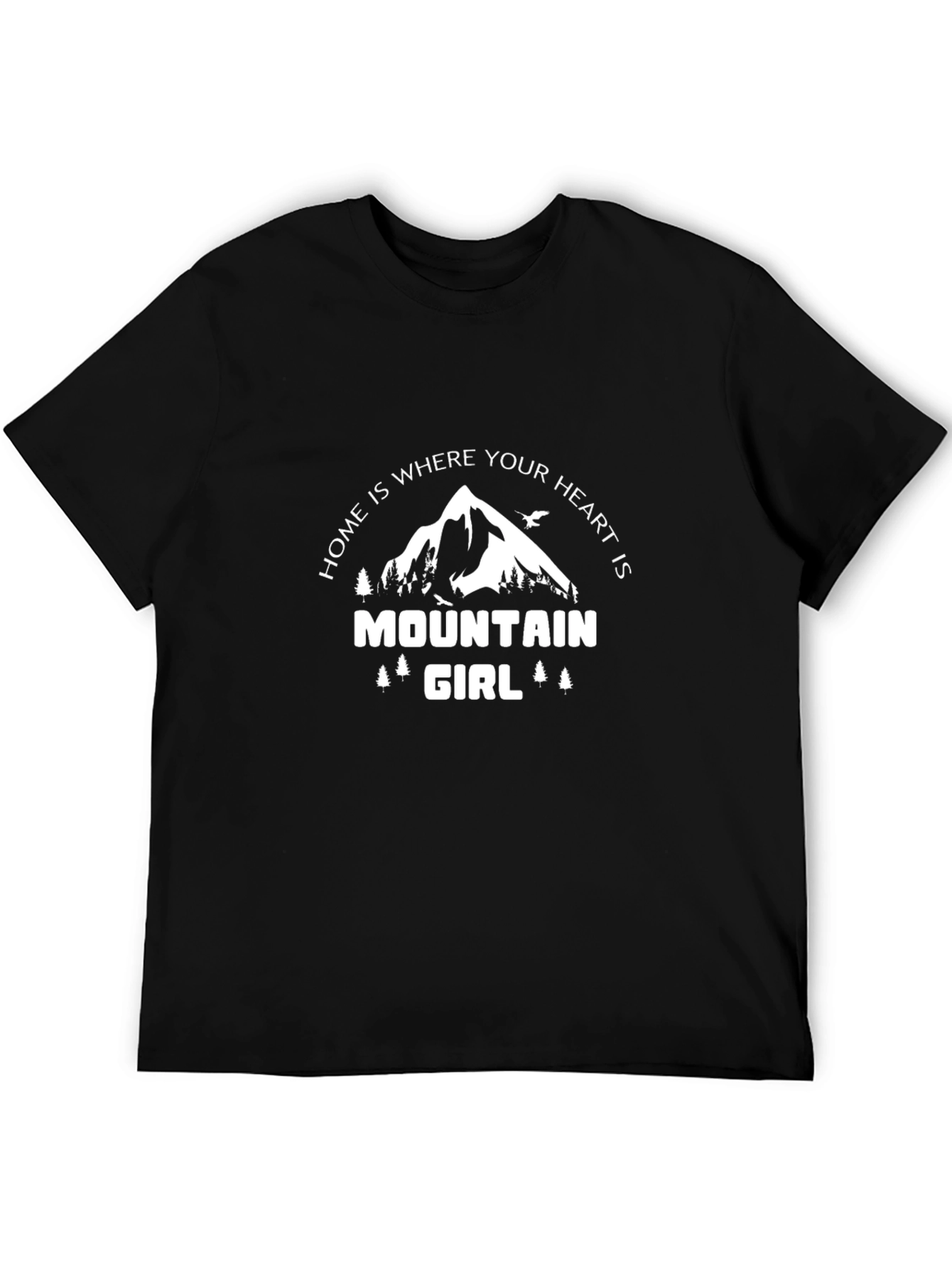 Mountain Girl Heart T-Shirt - Nature Lover Tee