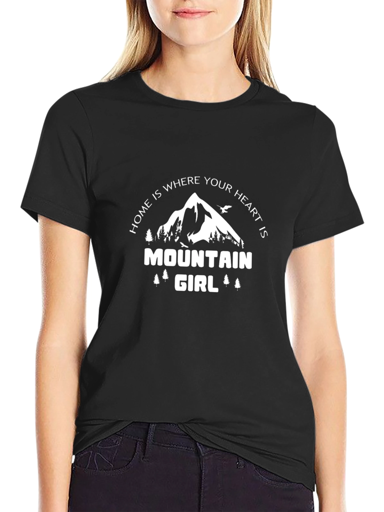 Mountain Girl Heart T-Shirt - Nature Lover Tee