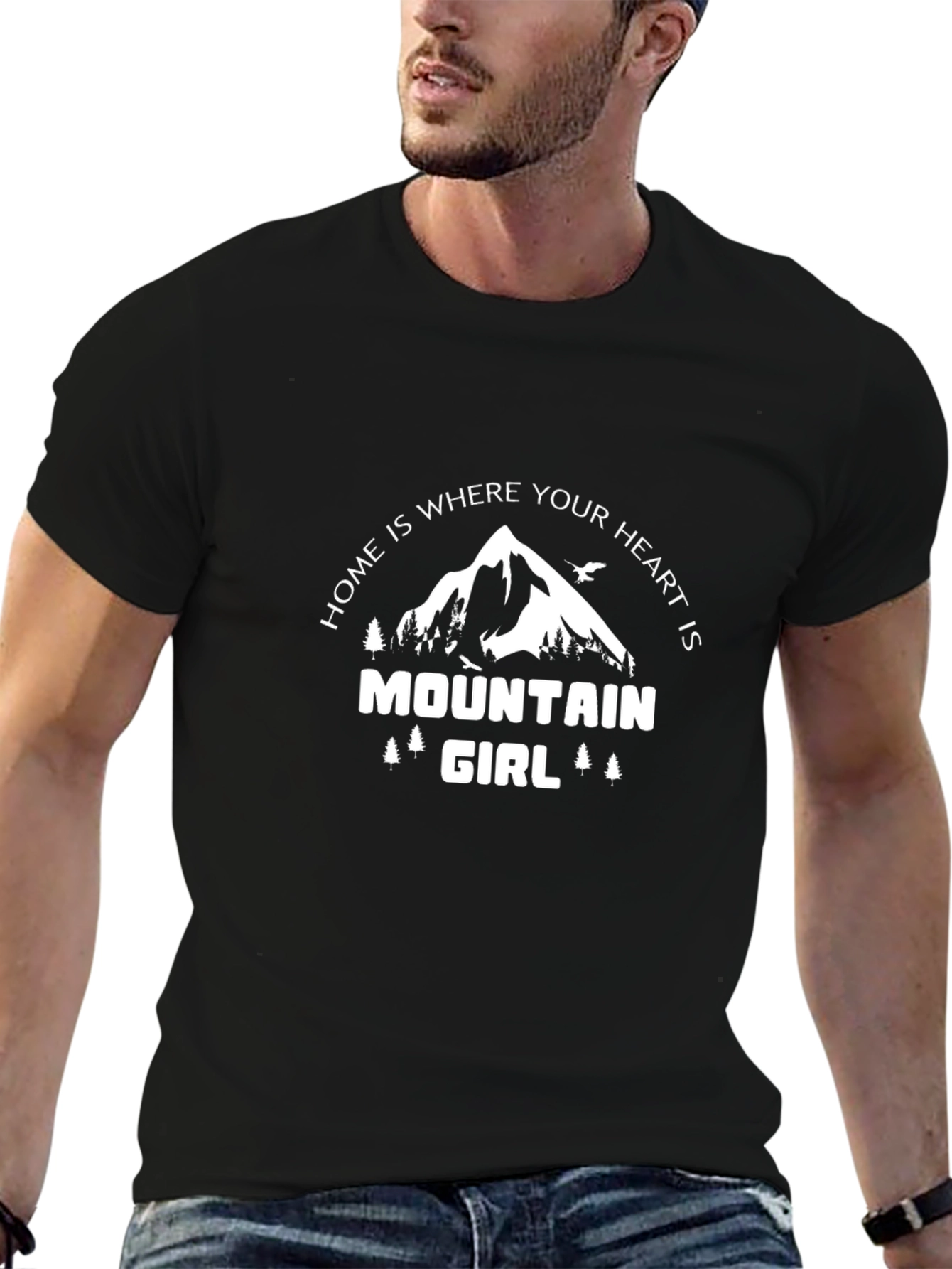 Mountain Girl Heart T-Shirt - Nature Lover Tee
