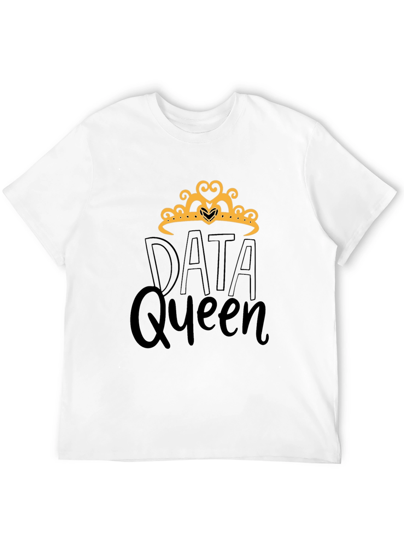 Data Queen Black Graphic Tee Shirt
