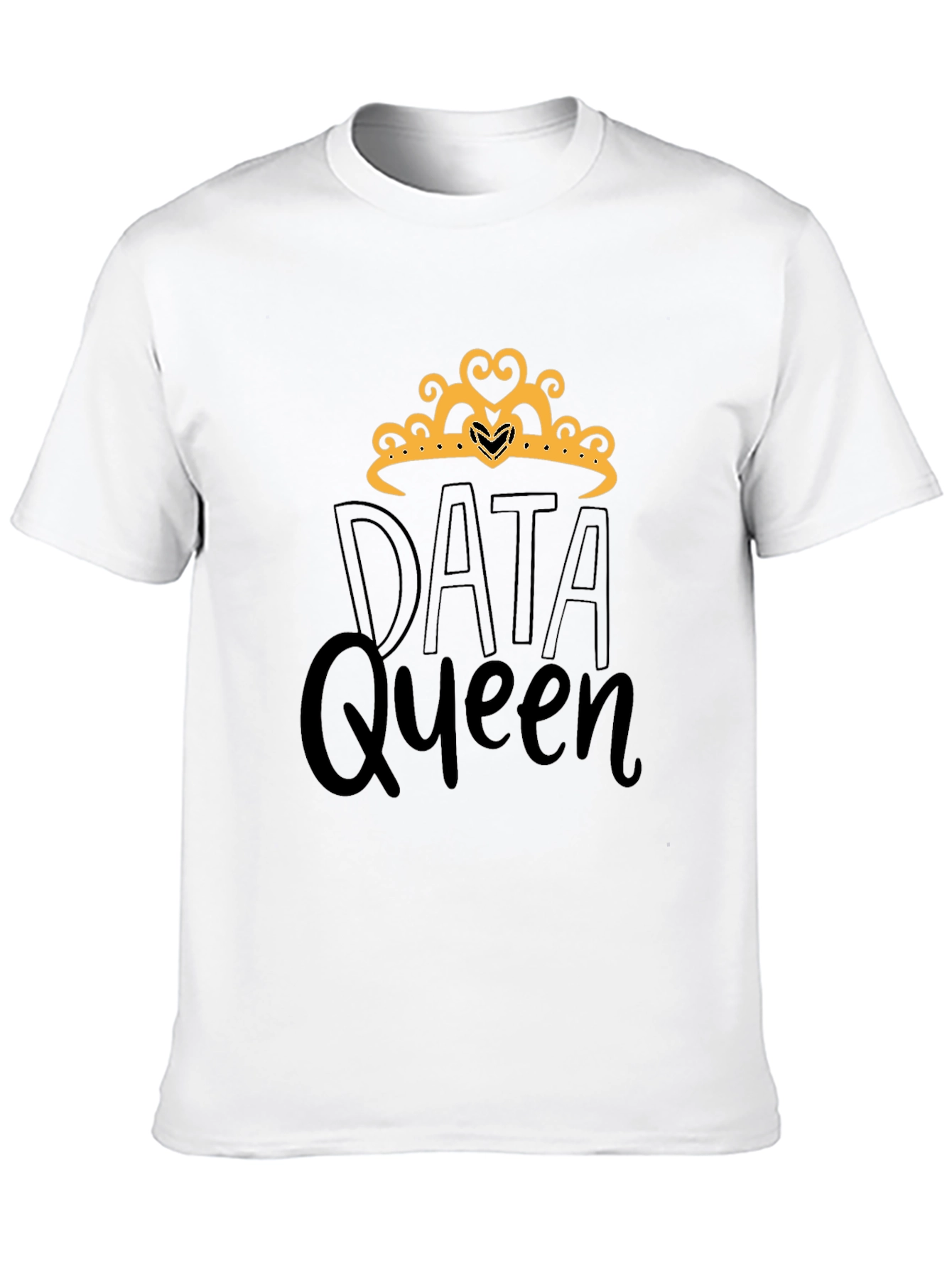 Data Queen Black Graphic Tee Shirt