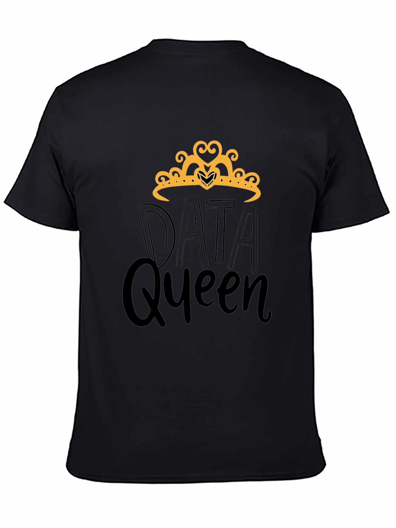 Data Queen Black Graphic Tee Shirt
