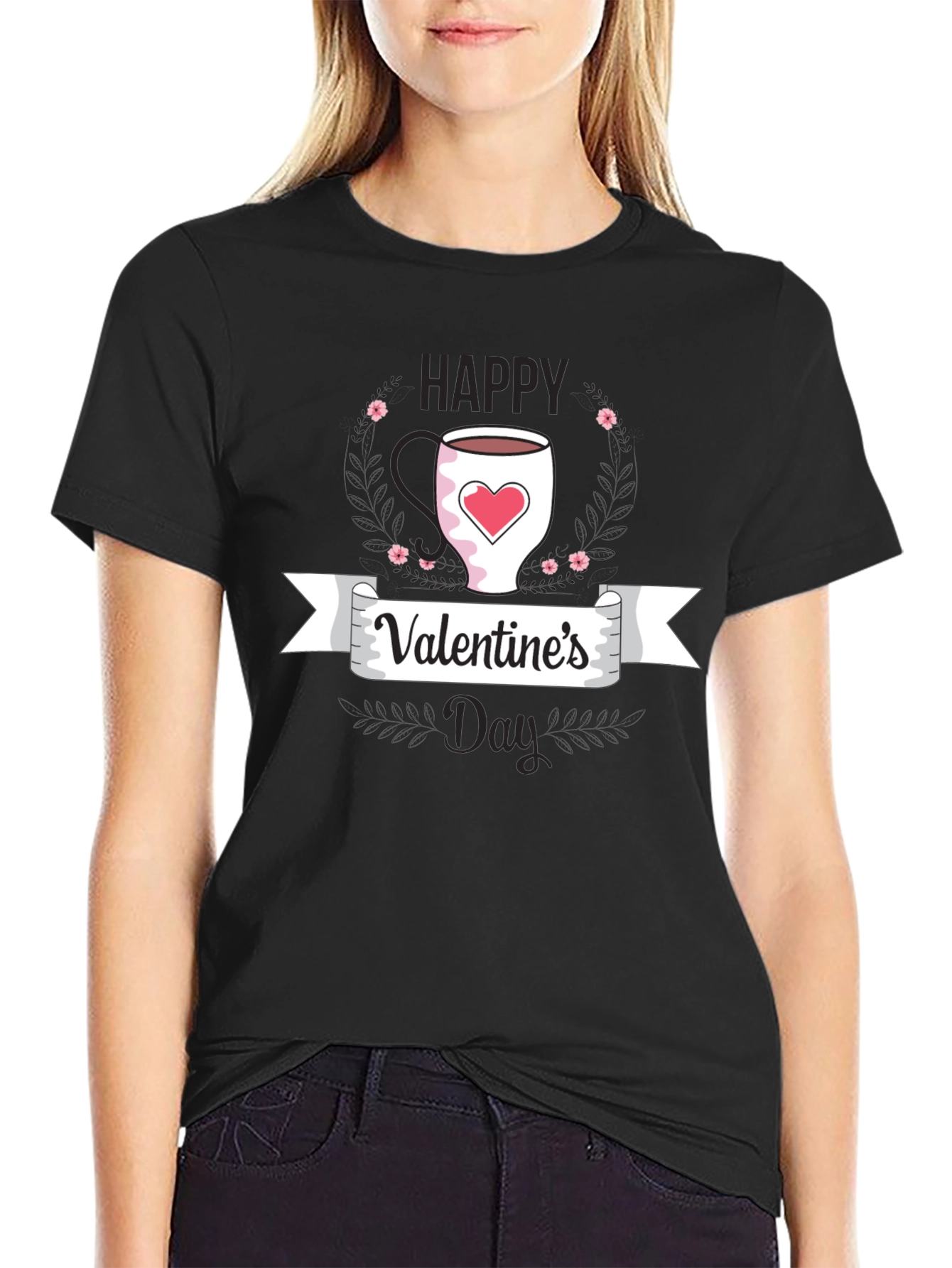 Happy Valentines Day Coffee Mug Graphic Tee
